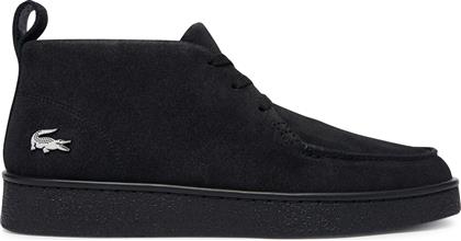 ΑΘΛΗΤΙΚΑ CHUKKA SUEDE 7-50SMA0027 ΜΑΥΡΟ LACOSTE