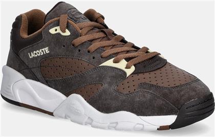 ΑΘΛΗΤΙΚΑ GAME TRAINER SNEAKERS ΧΡΩΜΑ: ΚΑΦΕ, 50SMA0091 LACOSTE