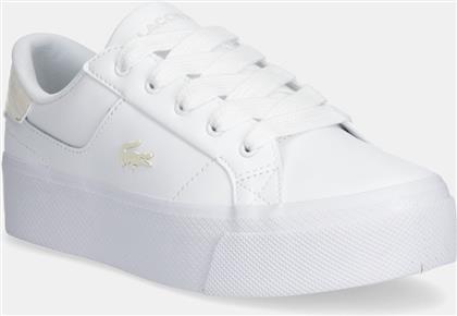 ΑΘΛΗΤΙΚΑ ZIANE PLATFORM SNEAKERS ΧΡΩΜΑ: ΑΣΠΡΟ, 50CFA0033 LACOSTE