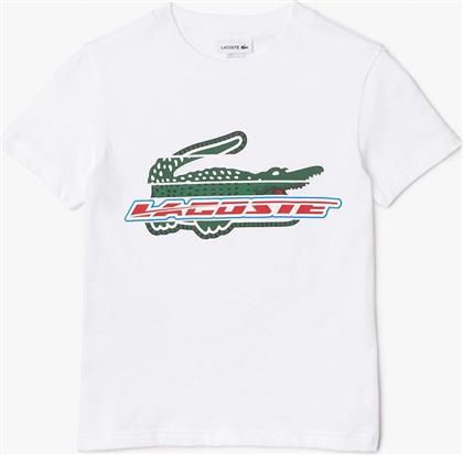 ΜΠΛΟΥΖΑ ΚΜTEE-SHIRT 3TJ5335-001 WHITE LACOSTE από το POLITIKOS