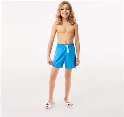 BOYS' QUICK-DRY SOLID SWIM SHORTS MJ4756-00 WII LACOSTE