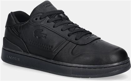 ΔΕΡΜΑΤΙΝΑ ΑΘΛΗΤΙΚΑ ΠΑΠΟΥΤΣΙΑ T-CLIP SHIELD SNEAKERS ΧΡΩΜΑ: ΜΑΥΡΟ, 50SMA0192 LACOSTE