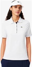 ΓΥΝΑΙΚΕΙΑ ΜΠΛΟΥΖΑ ΠΟΛΟ ΜΕ ΛΟΓΟΤΥΠΟ SLIM FIT ''UV PROTECT STRETCH'' - PF5179 ΛΕΥΚΟ LACOSTE