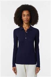 ΓΥΝΑΙΚΕΙΑ ΜΠΛΟΥΖΑ ΠΟΛΟ ''STRETCH PIQUE'' SLIM FIT - PF5464 ΜΠΛΕ ΣΚΟΥΡΟ LACOSTE