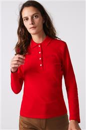 ΓΥΝΑΙΚΕΙΑ ΜΠΛΟΥΖΑ ΠΟΛΟ ''STRETCH PIQUE'' SLIM FIT - PF5464 ΚΟΚΚΙΝΟ LACOSTE