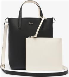 ΓΥΝΑΙΚΕΙΑ CROSSBODY ΤΣΑΝΤΑ ΔΙΠΛΗΣ ΟΨΗΣ ''ANNA REVERSIBLE COATED CANVAS '' - NF2991AA ΑΣΠΡΟΜΑΥΡΟ LACOSTE