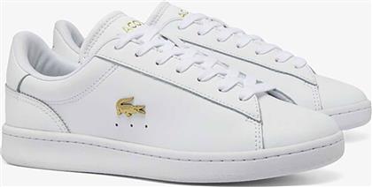 ΓΥΝΑΙΚΕΙΑ ΔΕΡΜΑΤΙΝΑ SNEAKERS ''CARNABY' - 48SFA0012216 ΛΕΥΚΟ LACOSTE