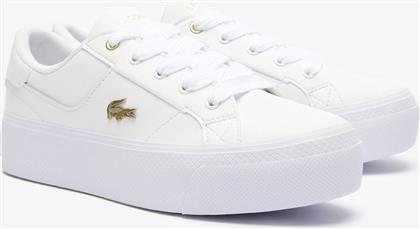 ΓΥΝΑΙΚΕΙΑ ΔΕΡΜΑΤΙΝΑ SNEAKERS ''ZIANE PLATFORM'' - 47CFA0005216 ΛΕΥΚΟ LACOSTE από το NOTOS