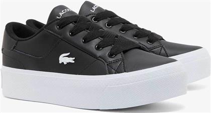 ΓΥΝΑΙΚΕΙΑ ΔΕΡΜΑΤΙΝΑ SNEAKERS ''ZIANE PLATFORM'' - 50CFA0035312 ΜΑΥΡΟ LACOSTE