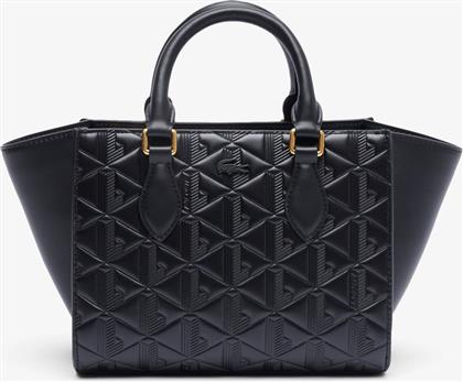 ΓΥΝΑΙΚΕΙΑ ΔΕΡΜΑΤΙΝΗ ΤΣΑΝΤΑ TOTE ''SMALL MAHEKI'' - NF5096MH ΜΑΥΡΟ LACOSTE
