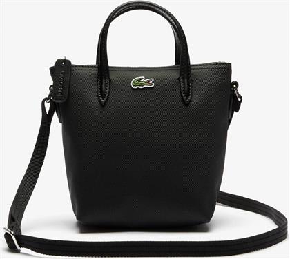 ΓΥΝΑΙΚΕΙΑ MINI BAG CROSSBODY ''CONCEPT PETIT PIQUE'' - NF2609PO ΜΑΥΡΟ LACOSTE