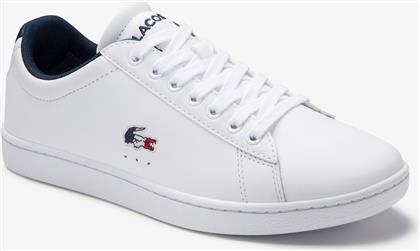 ΓΥΝΑΙΚΕΙΑ SNEAKERS ''CARNABY EVO TRICOLORE'' - 39SFA0048407 ΛΕΥΚΟ LACOSTE