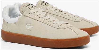 ΓΥΝΑΙΚΕΙΑ SUEDE SNEAKERS ΜΕ ΛΟΓΟΤΥΠΟ ''BASESHOT'' - 48SFA001040F ΜΠΕΖ LACOSTE