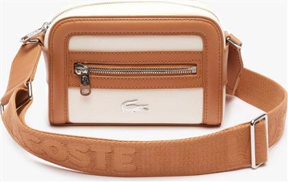 ΓΥΝΑΙΚΕΙΑ ΤΣΑΝΤΑ CROSSBODY ΔΙΧΡΩΜΗ ΜΕ ΜΕΤΑΛΛΙΚΗ ΛΕΠΤΟΜΕΡΕΙΑ - NF4519YN ΚΑΜΗΛΟ LACOSTE