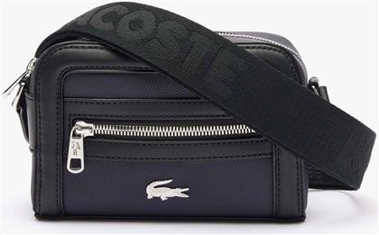 ΓΥΝΑΙΚΕΙΑ ΤΣΑΝΤΑ CROSSBODY ΔΙΧΡΩΜΗ ΜΕ ΜΕΤΑΛΛΙΚΗ ΛΕΠΤΟΜΕΡΕΙΑ - NF4519YN ΣΚΟΥΡΟ ΜΠΛΕ LACOSTE