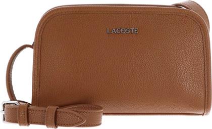 ΓΥΝΑΙΚΕΙΑ ΤΣΑΝΤΑ CROSSBODY ΜΟΝΟΧΡΩΜΗ ΜΕ ΜΕΤΑΛΛΙΚΟ ΛΟΓΟΤΥΠΟ - NF5146EG ΤΑΜΠΑ LACOSTE