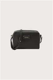 ΓΥΝΑΙΚΕΙΑ ΤΣΑΝΤΑ CROSSBODY ΜΟΝΟΧΡΩΜΗ ΜΕ ΜΕΤΑΛΛΙΚΟ ΛΟΓΟΤΥΠΟ - NF5151AU ΜΑΥΡΟ LACOSTE