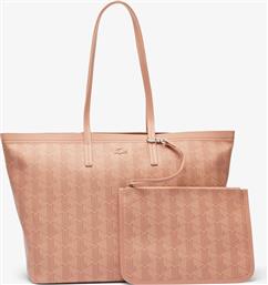 ΓΥΝΑΙΚΕΙΑ ΤΣΑΝΤΑ TOTE ΜΕ ALL-OVER MONOGRAM ''ZELY'' - NF5001ZE NUDE LACOSTE