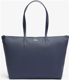 ΓΥΝΑΙΚΕΙΑ ΤΣΑΝΤΑ TOTE ΜΕ ΑΝΑΓΛΥΦΟ ΛΟΓΟΤΥΠΟ ''LARGE CONCEPT L.12.12'' - NF1888PK ΜΠΛΕ ΣΚΟΥΡΟ LACOSTE
