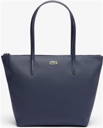 ΓΥΝΑΙΚΕΙΑ ΤΣΑΝΤΑ TOTE ΜΕ ΑΝΑΓΛΥΦΟ ΛΟΓΟΤΥΠΟ ''SMALL CONCEPT L.12.12'' - NF2037PK ΜΠΛΕ ΣΚΟΥΡΟ LACOSTE