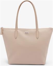 ΓΥΝΑΙΚΕΙΑ ΤΣΑΝΤΑ TOTE ΜΕ ΑΝΑΓΛΥΦΟ ΛΟΓΟΤΥΠΟ ''SMALL CONCEPT L.12.12'' - NF2037PK ΕΚΡΟΥ LACOSTE