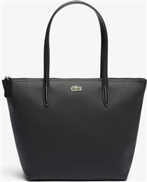 ΓΥΝΑΙΚΕΙΑ ΤΣΑΝΤΑ TOTE ΜΕ ΑΝΑΓΛΥΦΟ ΛΟΓΟΤΥΠΟ ''SMALL CONCEPT L.12.12'' - NF2037PK ΜΑΥΡΟ LACOSTE