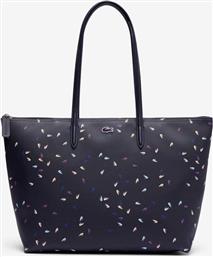 ΓΥΝΑΙΚΕΙΑ ΤΣΑΝΤΑ TOTE ΠΙΚΕ ΜΕ ALL-OVER CROCODILE PRINT - NF5141HN ΜΠΛΕ ΣΚΟΥΡΟ LACOSTE