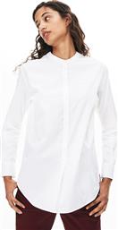 ΓΥΝΑΙΚΕΙO ΜΟΝΟΧΡΩΜΟ ΠΟΥΚΑΜΙΣΟ RELAXED FIT - CF4178 ΛΕΥΚΟ LACOSTE
