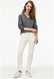 ΓΥΝΑΙΚΕΙΟ ΠΑΝΤΕΛΟΝΙ SLIM FIT STRETCH - HF7906 ΕΚΡΟΥ LACOSTE