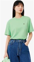 ΓΥΝΑΙΚΕΙΟ T-SHIRT ΜΕ ΚΕΝΤΗΜΕΝΟ ΛΟΓΟΤΥΠΟ RELAXED FIT - TF7215 ΠΡΑΣΙΝΟ ΑΝΟΙΧΤΟ LACOSTE