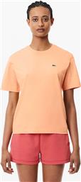 ΓΥΝΑΙΚΕΙΟ T-SHIRT ΜΕ ΚΕΝΤΗΜΕΝΟ ΛΟΓΟΤΥΠΟ RELAXED FIT - TF7215 ΣΟΜΟΝ LACOSTE