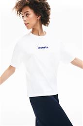 ΓΥΝΑΙΚΕΙΟ T-SHIRT ΜΕ LETTER LOGO PRINT - TF5627 ΛΕΥΚΟ LACOSTE