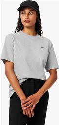 ΓΥΝΑΙΚΕΙΟ T-SHIRT ΜΕ ΛΟΓΟΤΥΠΟ RELAXED FIT - TF6501-00 ΓΚΡΙ LACOSTE