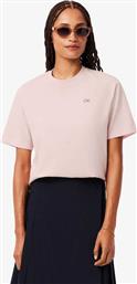ΓΥΝΑΙΚΕΙΟ T-SHIRT ΜΕ ΛΟΓΟΤΥΠΟ RELAXED FIT - TF6501-00 ΡΟΖ LACOSTE