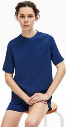 ΓΥΝΑΙΚΕΙΟ T-SHIRT ΜΟΝΟΧΡΩΜΟ LOOSE FIT - CF5919 ΜΠΛΕ LACOSTE