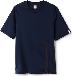 ΓΥΝΑΙΚΕΙΟ T-SHIRT ΜΟΝΟΧΡΩΜΟ ΜΕ ΦΕΡΜΟΥΑΡ - TF2710 ΜΠΛΕ ΣΚΟΥΡΟ LACOSTE