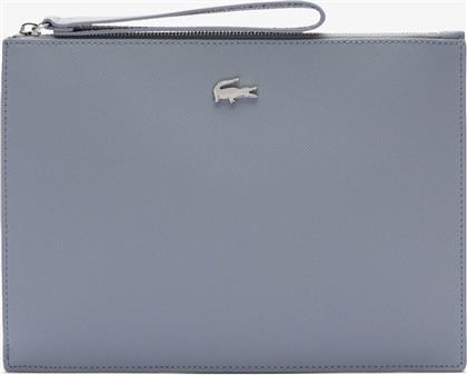 ΓΥΝΑΙΚΕΙΟΣ ΦΑΚΕΛΟΣ ''ANNA COATED PIQUE'' - NF2791AA ΓΚΡΙ ΓΑΛΑΖΙΟ LACOSTE