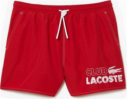 MEN'S PRINT SWIMSHORTS RED MH5637-00 6H5 LACOSTE
