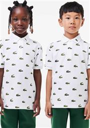 ΠΑΙΔΙΚΗ ΠΟΛΟ ΜΠΛΟΥΖΑ ΜΕ ALL-OVER LOGO PRINT - PJ1291 ΛΕΥΚΟ LACOSTE