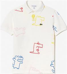 ΠΑΙΔΙΚΗ ΠΟΛΟ ΜΠΛΟΥΖΑ ΠΙΚΕ ΜΕ PRINT - PJ7657 ΛΕΥΚΟ LACOSTE