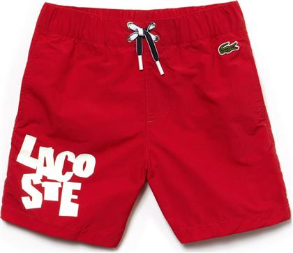 ΠΑΙΔΙΚΟ ΜΑΓΙΟ ΣΟΡΤΣ ΜΕ LETTER LOGO S/S 2018 KIDS COLLECTION - MJ6501 ΚΟΚΚΙΝΟ LACOSTE