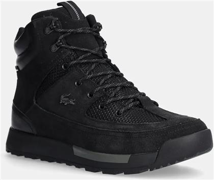 ΨΗΛΕΣ ΜΠΟΤΕΣ URBAN BREAKER SNEAKERS ΧΡΩΜΑ: ΜΑΥΡΟ, 48CMA0015 LACOSTE