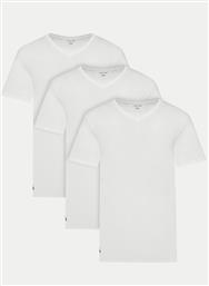 ΣΕΤ 3 T-SHIRTS TH9008 ΛΕΥΚΟ SLIM FIT LACOSTE