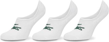 ΣΕΤ 3 ΖΕΥΓΑΡΙΑ ΚΟΝΤΕΣ ΚΑΛΤΣΕΣ UNISEX RA7872 ΛΕΥΚΟ LACOSTE