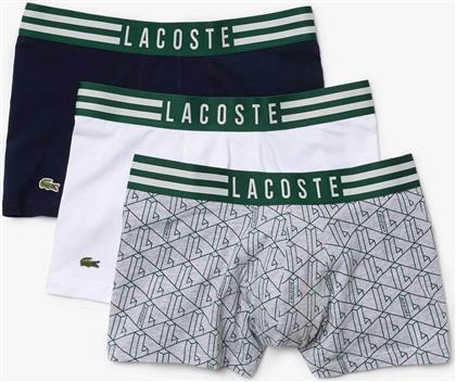 ΣΕΤ ΑΝΔΡΙΚΑ ΕΣΩΡΟΥΧΑ BOXER ΜΕ LOGO PRINT ΣΤΗ ΜΕΣΗ - 5H1281 ΓΚΡΙ LACOSTE