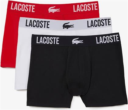 ΣΕΤ ΑΝΔΡΙΚΑ ΕΣΩΡΟΥΧΑ TRUNK ''BRANDED JERSEY'' (3 ΤΕΜΑΧΙΑ) - 5H3321 ΚΟΚΚΙΝΟ LACOSTE