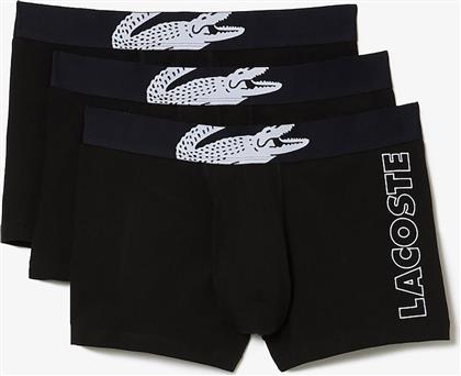 ΣΕΤ ΑΝΔΡΙΚΑ ΕΣΩΡΟΥΧΑ TRUNK ''CROCODILE PRINT'' (3 ΤΕΜΑΧΙΑ) - 5H2082 ΜΑΥΡΟ LACOSTE