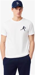 ΣΕΤ ΑΝΔΡΙΚΟ T-SHIRT ΜΕ ΚΑΠΕΛΟ ''TENNIS X NOVAK DJOKOVIC'' (2 ΤΕΜΑΧΙΑ) - TH1044-00 ΛΕΥΚΟ LACOSTE