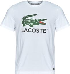 T-SHIRT ΜΕ ΚΟΝΤΑ ΜΑΝΙΚΙΑ TH1285 LACOSTE