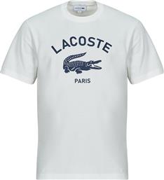 T-SHIRT ΜΕ ΚΟΝΤΑ ΜΑΝΙΚΙΑ TH2733 LACOSTE